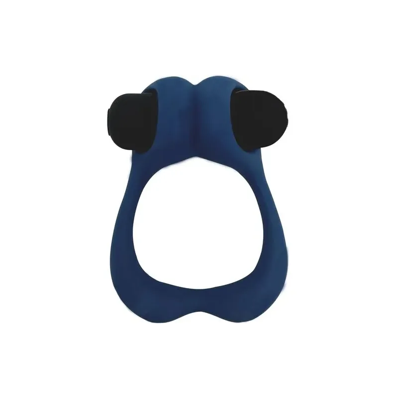Cockring vibrante ALIVE blu scuro - anello penieno vibrante per erezione e stimolazione