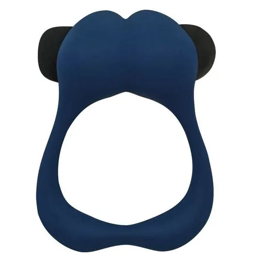 Vibrating cock ring ALIVE dark blue - penis ring with vibration for clitoral and penile stimulation