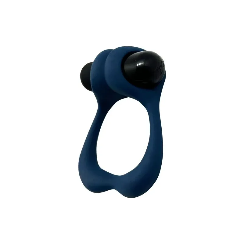 Cockring vibrant ALIVE bleu foncé - anneau pénien vibrant pour érection et stimulation clitoridienne
