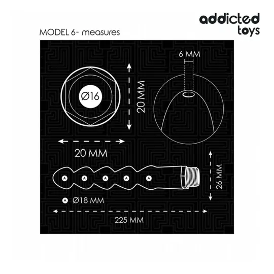 Analdusche Addicted Toys mit Universaladapter, Hauptansicht, weiches Silikon