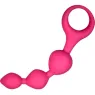 Analperlen aus Silikon rosa Triball 15 cm - ALIVE