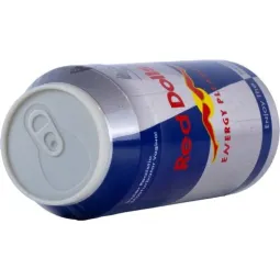 Masturbator ALIVE Dose rot, Vorderansicht des diskreten Energydrink-Designs