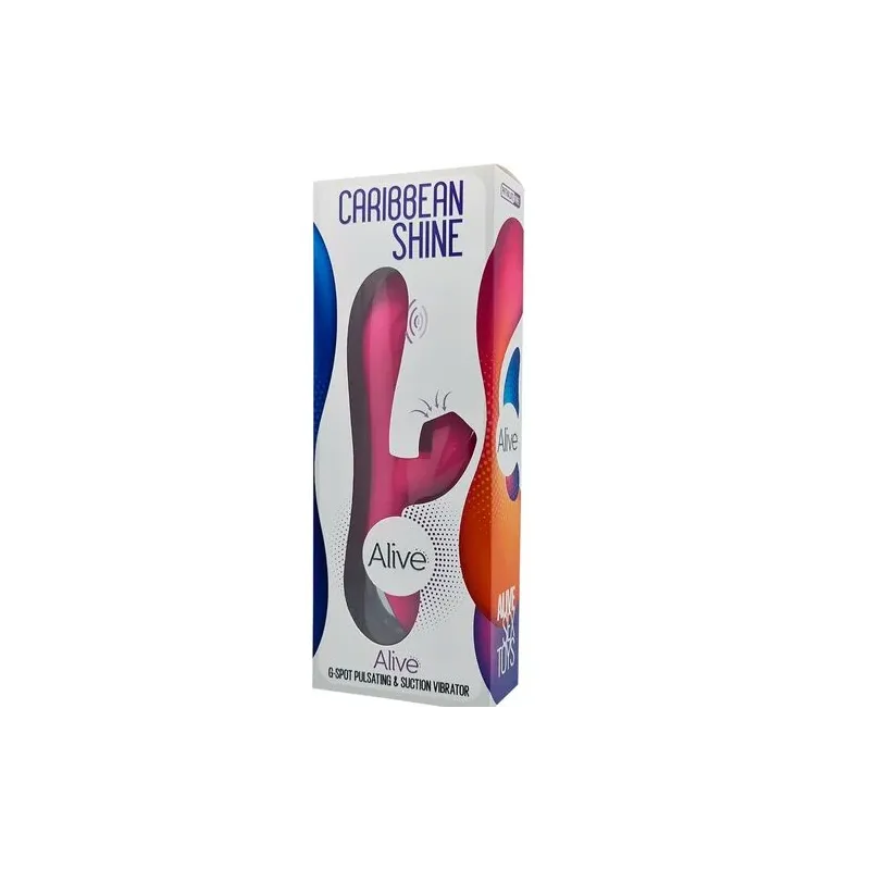 ALIVE G-spot suction vibrator fuchsia clitoral stimulator main view