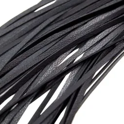 Black waterproof BDSM flogger 69 cm ALIVE - BDSM accessory with synthetic leather