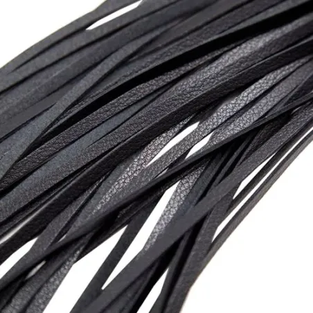 Black waterproof BDSM flogger 69 cm ALIVE - BDSM accessory with synthetic leather