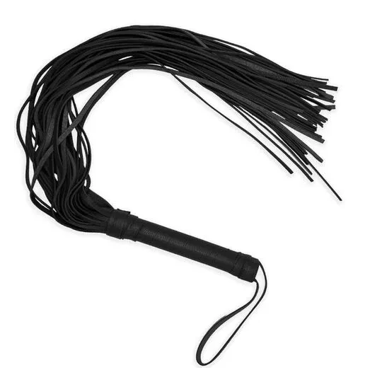 Black waterproof BDSM flogger 69 cm ALIVE - BDSM accessory with synthetic leather