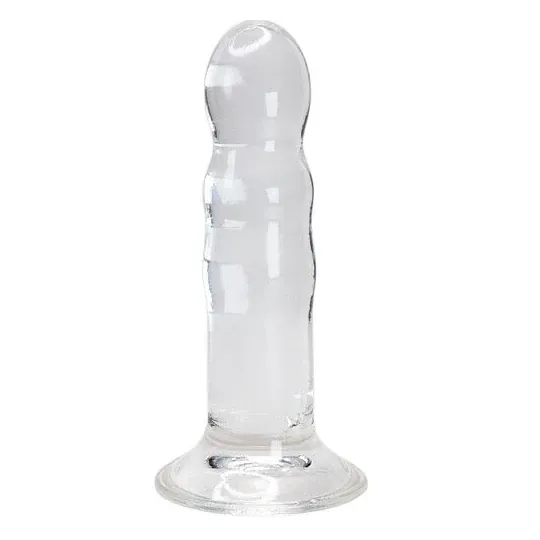 Dildo realistico trasparente 14 cm Alive - pene in gel trasparente per stimolazione