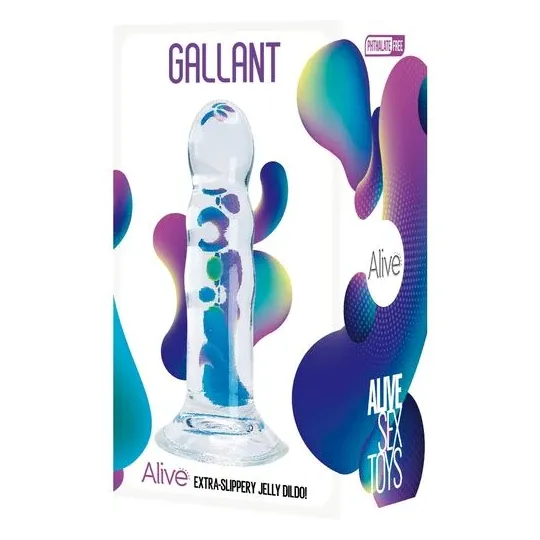 Transparenter Dildo 14 cm von Alive - realistische Form aus Gel für sexuelle Stimulation