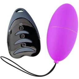 Oeuf vibrant silencieux télécommandé violet ALIVE - Sextoy compact 10 vitesses anti-éclaboussures