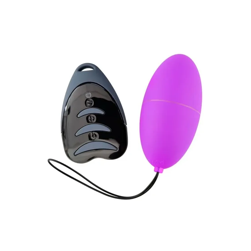 Oeuf vibrant silencieux télécommandé violet ALIVE - Sextoy compact 10 vitesses anti-éclaboussures