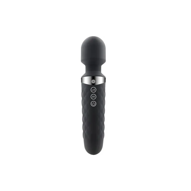 ALIVE rechargeable black mini massage wand 16 vibration modes - personal vibrator