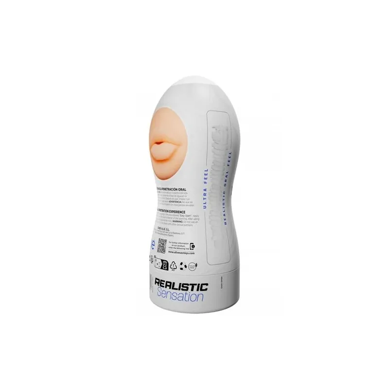 Masturbateur masculin réaliste ALIVE Maxi Flex taille L, forme buccale, matière TPE ultra-douce, 19x7,8 cm