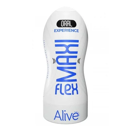 Realistischer männlicher Masturbator ALIVE Maxi Flex Größe L, Mundöffnung, ultraweiches TPE, 19x7,8 cm