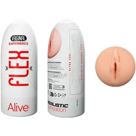 Masturbatore maschile flessibile in TPE colore carne ALIVE taglia M - masturbatore vaginale realistico per uomini