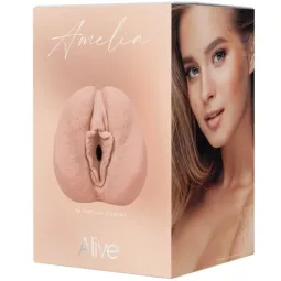 Männlicher Masturbator Flex Vaginal Größe M ALIVE – Vorderansicht fleischfarben TPE weich
