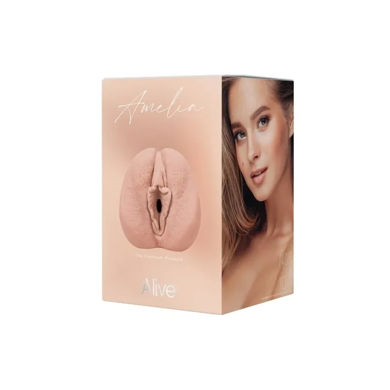 Masturbateur masculin Flex Vaginal Taille M ALIVE – Vue avant couleur chair TPE souple