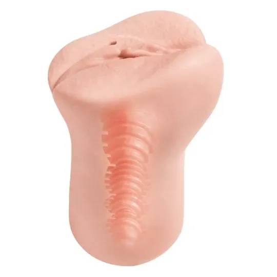 Masturbatore maschile Flex Vaginale Taglia M ALIVE – Vista frontale colore carne TPE morbido