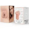ALIVE Flex Vaginal Male Masturbator Size M – Front view flesh-colored soft TPE
