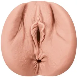 Realistic flexible masturbator ALIVE vaginal shape flesh color size M overall view