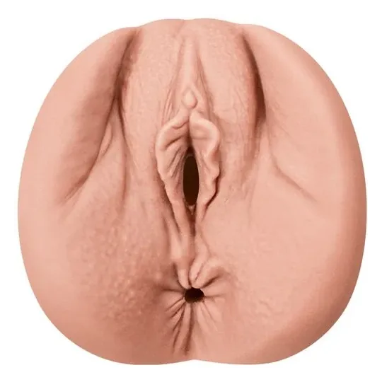 Realistic flexible masturbator ALIVE vaginal shape flesh color size M overall view