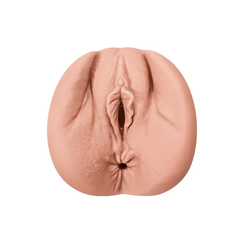 Realistic flexible masturbator ALIVE vaginal shape flesh color size M overall view