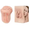 Masturbatore realistico flessibile ALIVE forma vaginale colore carne taglia M vista d'insieme