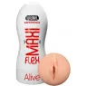 Realistic male masturbator size L by ALIVE, flesh color, ultra-soft TPE material, vaginal opening for penetration simulation