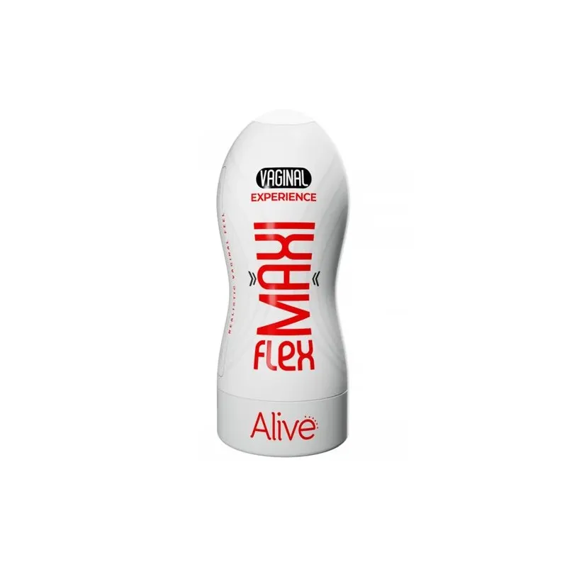 Realistic male masturbator size L by ALIVE, flesh color, ultra-soft TPE material, vaginal opening for penetration simulation