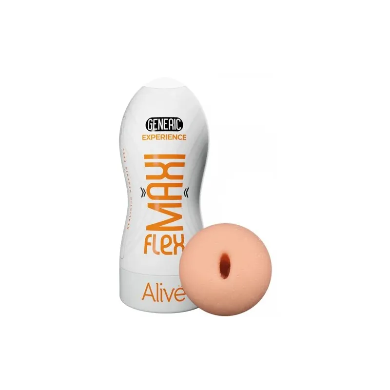 Realistic oral masturbator Maxi Flex size L by ALIVE made of ultra soft TPE for intense penetration
