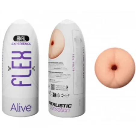 Masturbateur anal flexible taille M couleur chair - ALIVE - jouet sexuel réaliste pour hommes