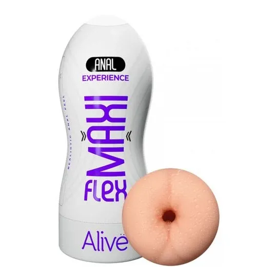 Realistic anal masturbator ALIVE Maxi Flex size L made of soft TPE for anal simulation