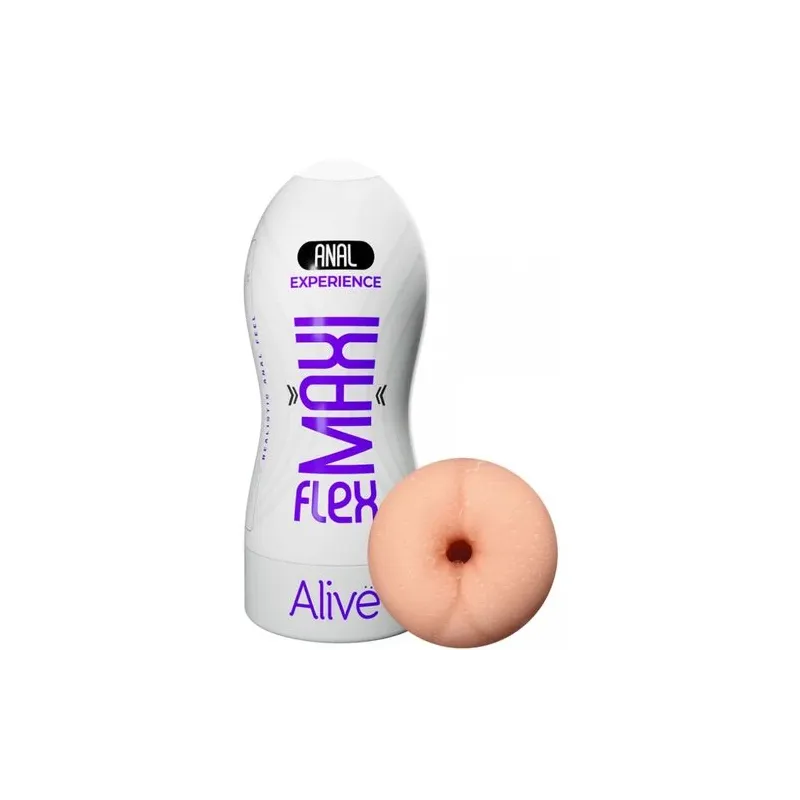 Masturbatore anale realistico ALIVE Maxi Flex taglia L in TPE morbido per simulazione anale