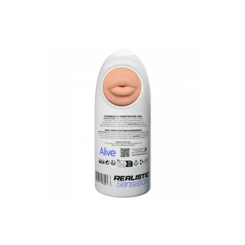Masturbador realista Flex Oral talla M color piel ALIVE – forma de boca para sexo oral