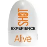 Vue d'ensemble du mini masturbateur compact ALIVE couleur chair, design discret et portatif.