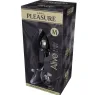 Black metal mini anal plug size M by ALIVE, smooth finish and secure flared base