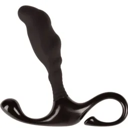 ALIVE Nero doppio massaggiatore anale prostatico nero in silicone ABS per stimolazione prostata - 7cm