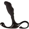 ALIVE Nero doppelter Anal-Prostata-Massager aus schwarzem ABS-Silikon für Prostatastimulation - 7cm