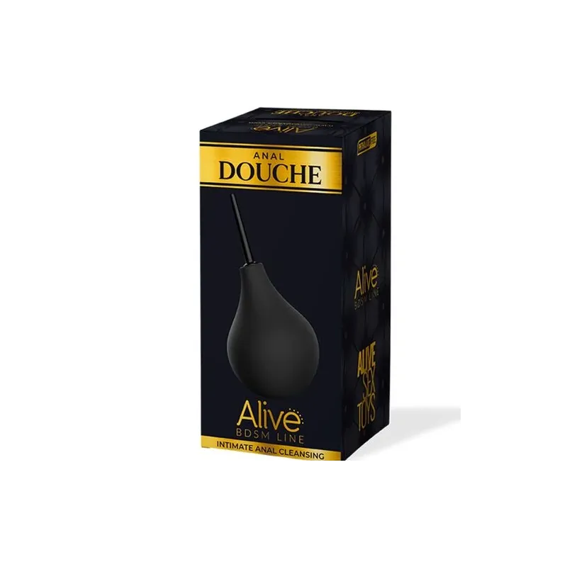 Analdusche Pumpe Größe L schwarz Marke ALIVE für Intimhygiene