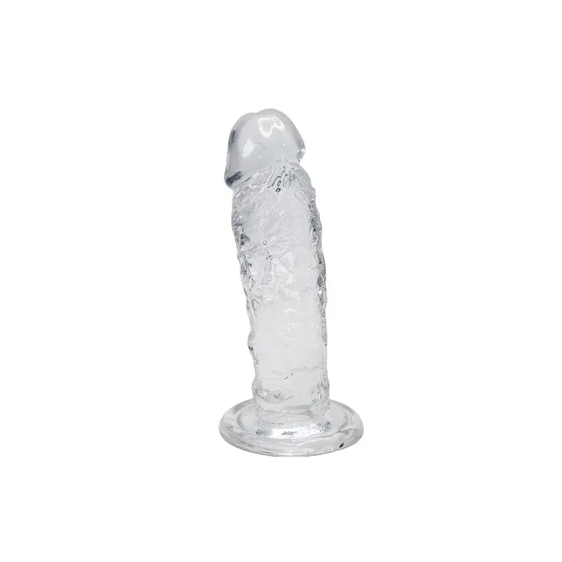Dildo realistico trasparente ALIVE 14,7 cm in gelatina morbida, dettagli venature e glande, per penetrazione vaginale o anale