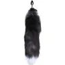 Plug anal queue de renard métal blanc/noir taille S ALIVE – vue d'ensemble