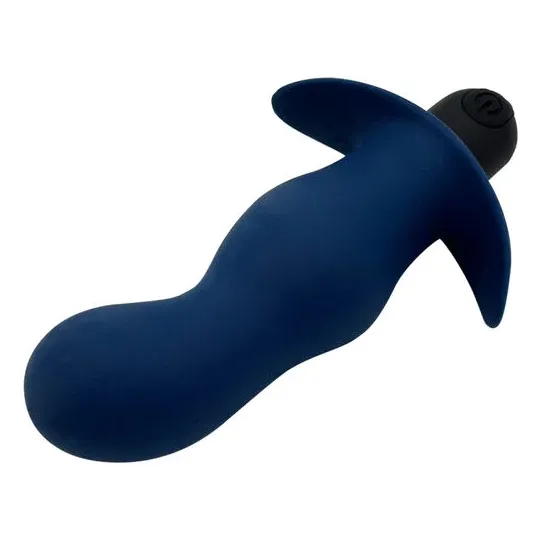 Rechargeable vibrating anal plug Gladius in black silicone - Brand ALIVE