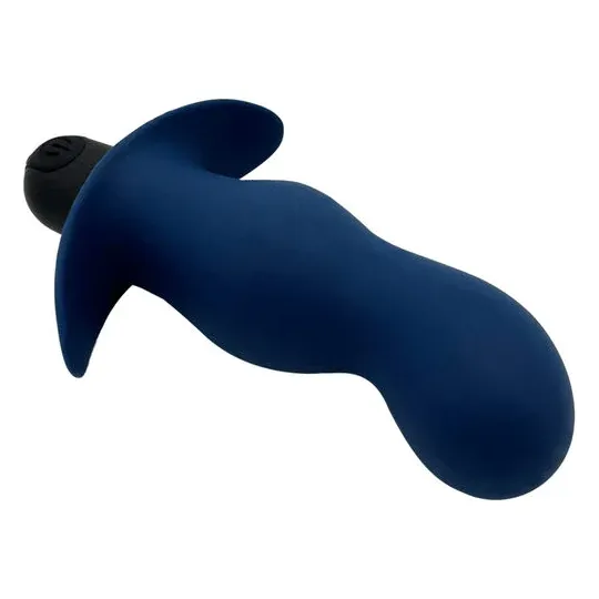 Rechargeable vibrating anal plug Gladius in black silicone - Brand ALIVE