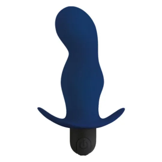 Rechargeable vibrating anal plug Gladius in black silicone - Brand ALIVE