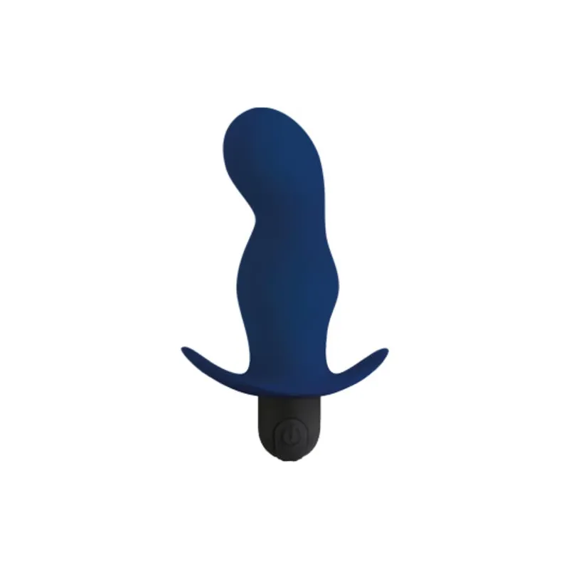 Plug anale vibrante Gladius ricaricabile in silicone nero - Marca ALIVE