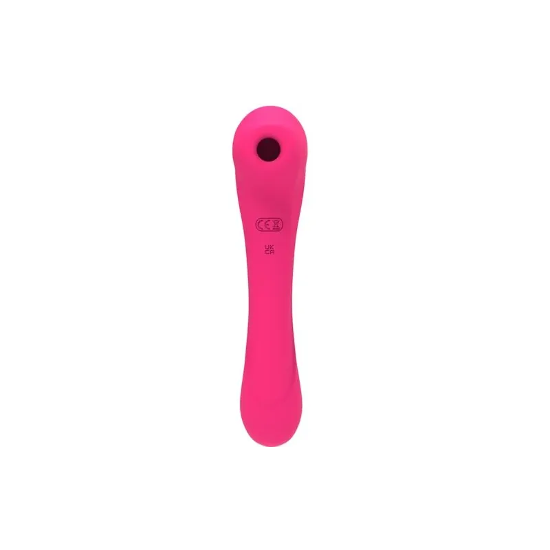 Vibromasseur à succion clitoridienne fuchsia ALIVE avec double moteur et 10 modes