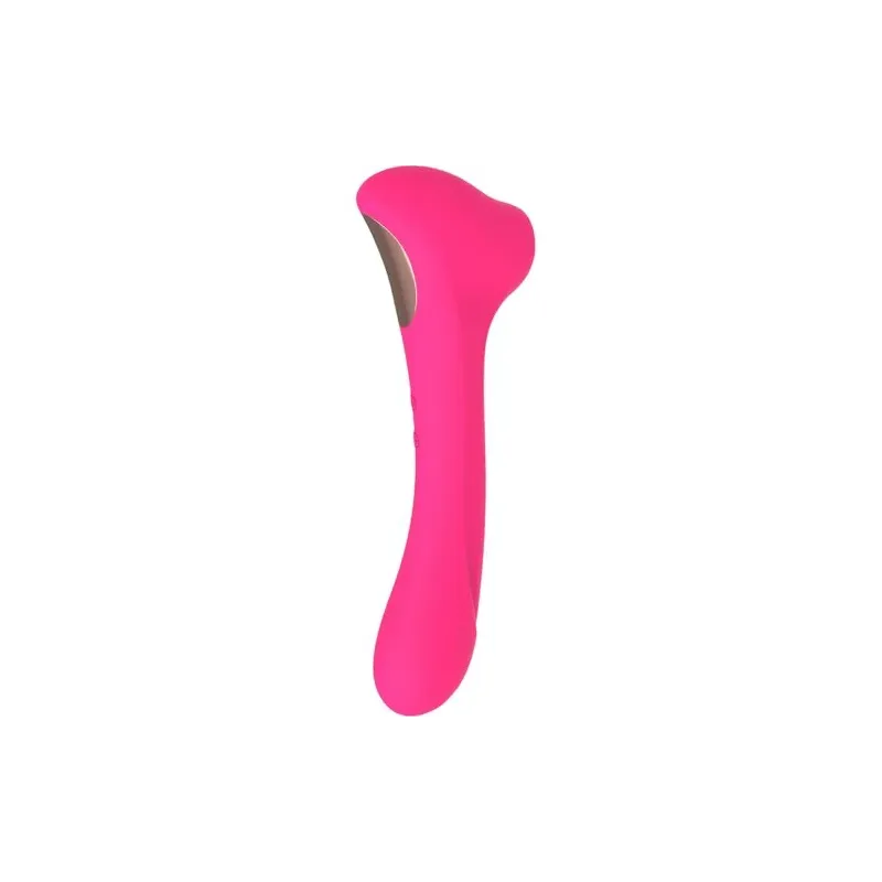Vibromasseur à succion clitoridienne fuchsia ALIVE avec double moteur et 10 modes