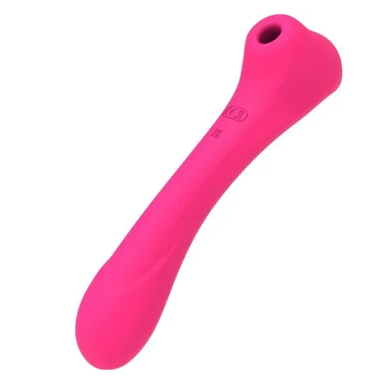 Klitoris-Saugvibrator in Fuchsia von ALIVE mit Doppelmotor und 10 Modi