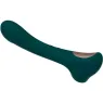 Vibromasseur ALIVE bleu-vert vue avant avec succion clitoridienne et 10 modes