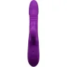 Vibromasseur lapin violet silencieux chauffant ALIVE - vue de face du jouet en silicone