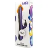 Vibratore coniglio viola silenzioso riscaldante ALIVE – vista frontale in silicone